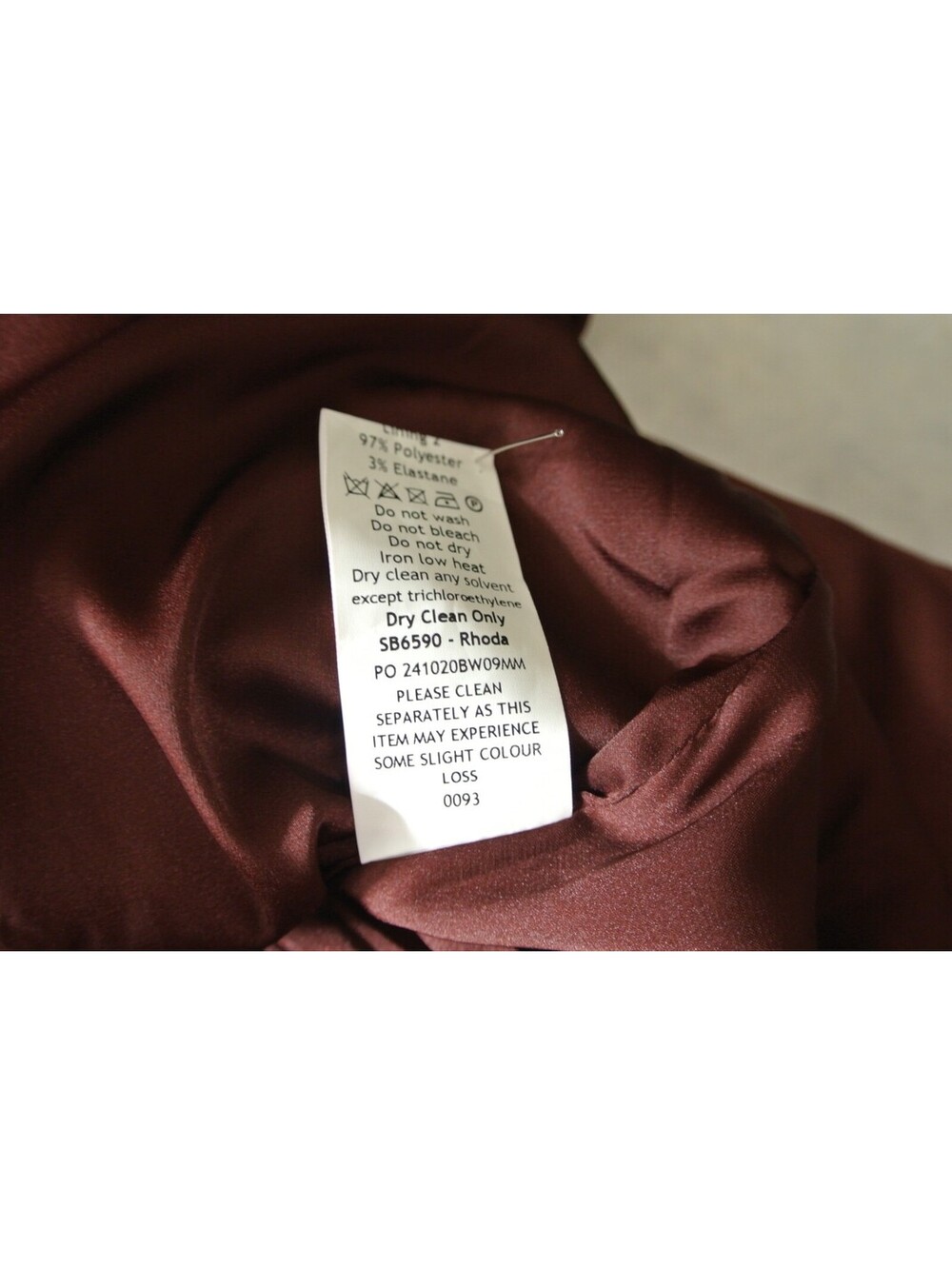 NEW, House of CB Raisin Off Shoulder Corset Dress in brown Sz L #MD2613 - Picture 9 of 10